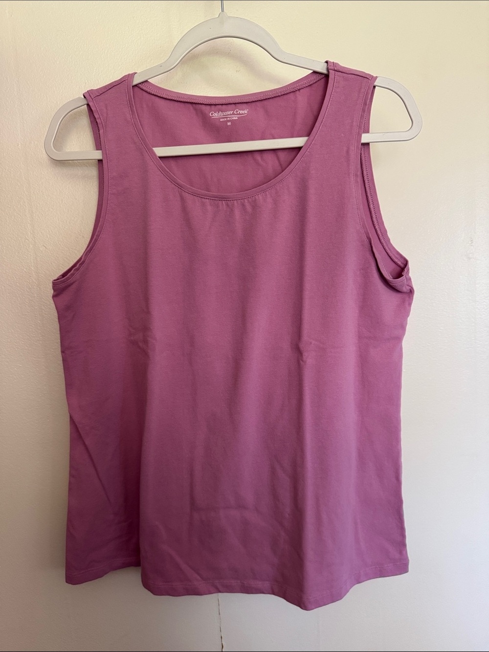 Coldwater creekDusty Rose Sleeveless Scoop Neck Tank
